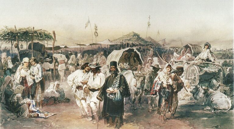 13 Târg_la_Buzau 1868-acuarela-amedeo preziori